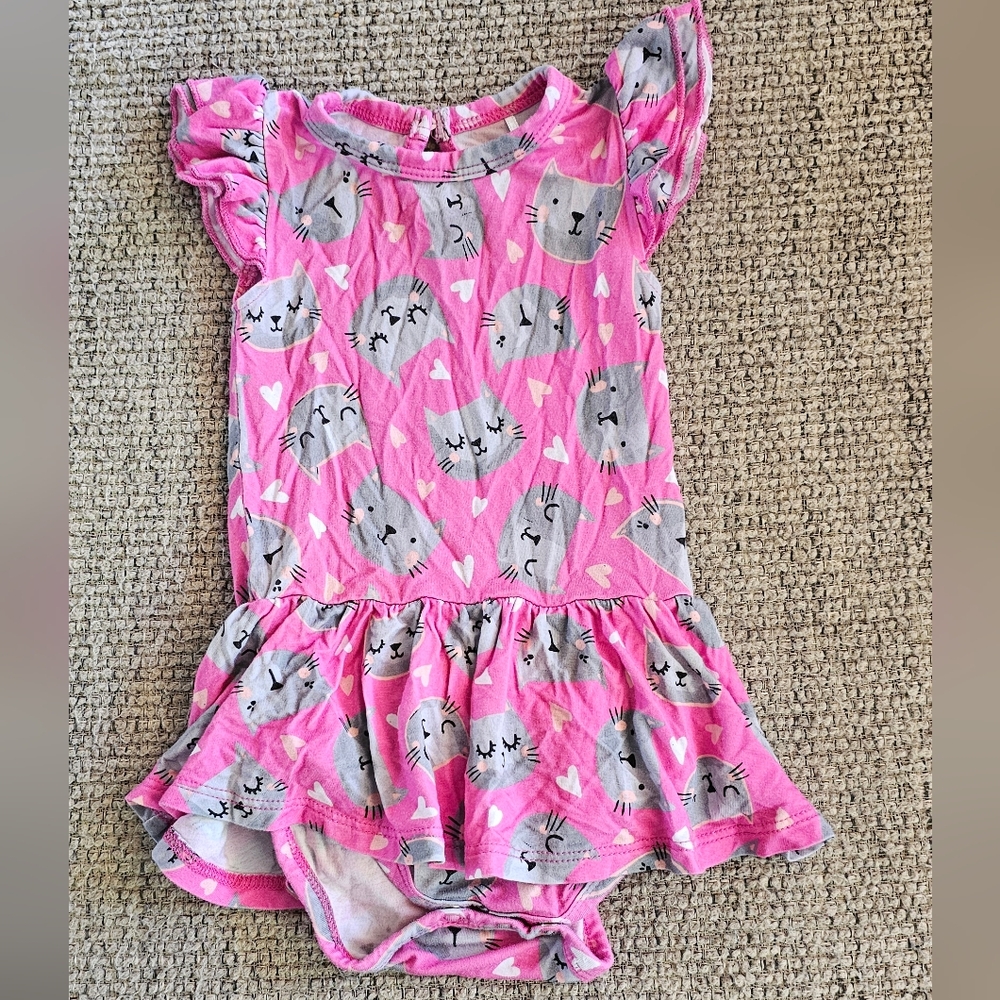Bums and roses bodysuit dress